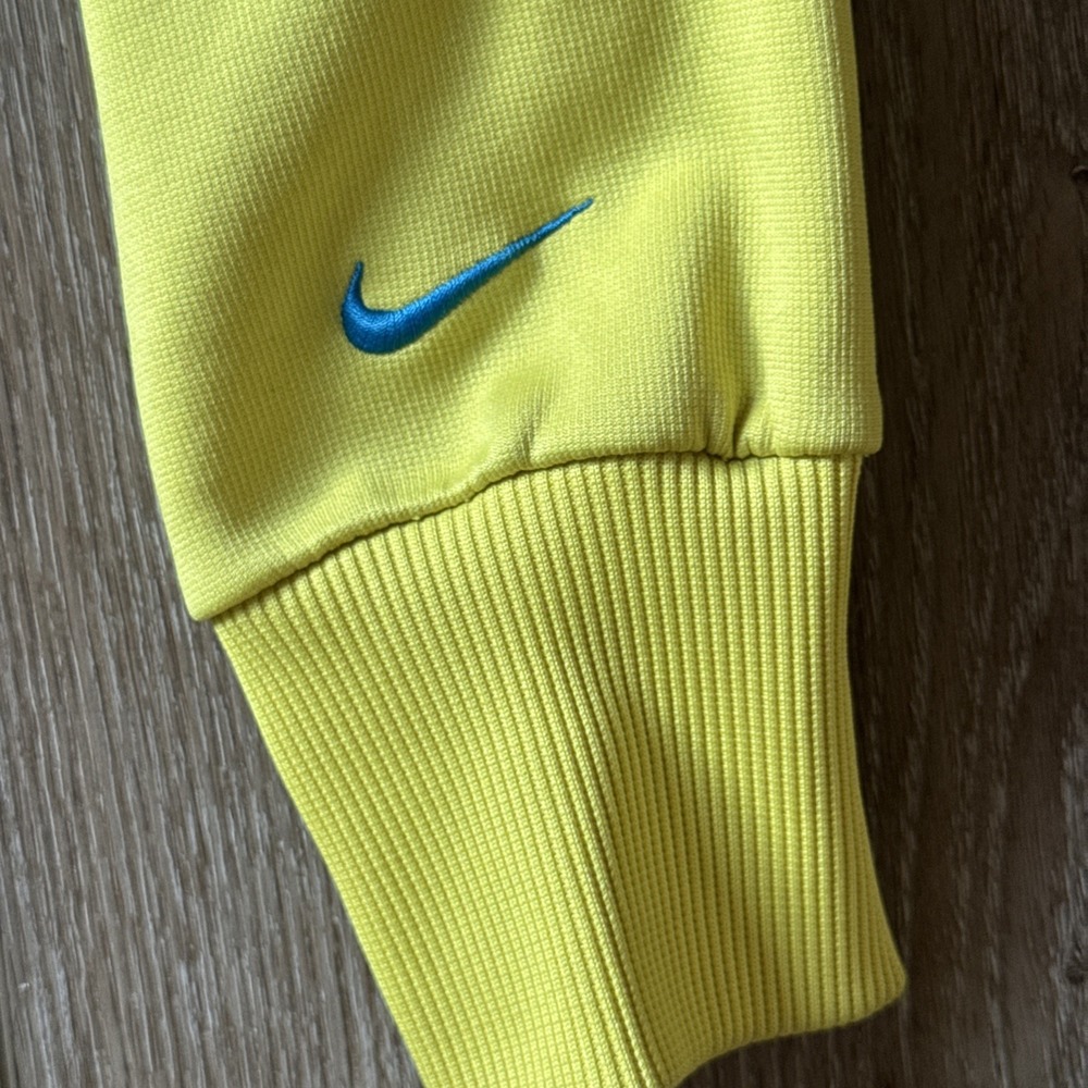 Nike Therma-Fit Women's Size M Neon Yellow Pullover Hoodie Sweatshirt #227 - Picture 4 of 7